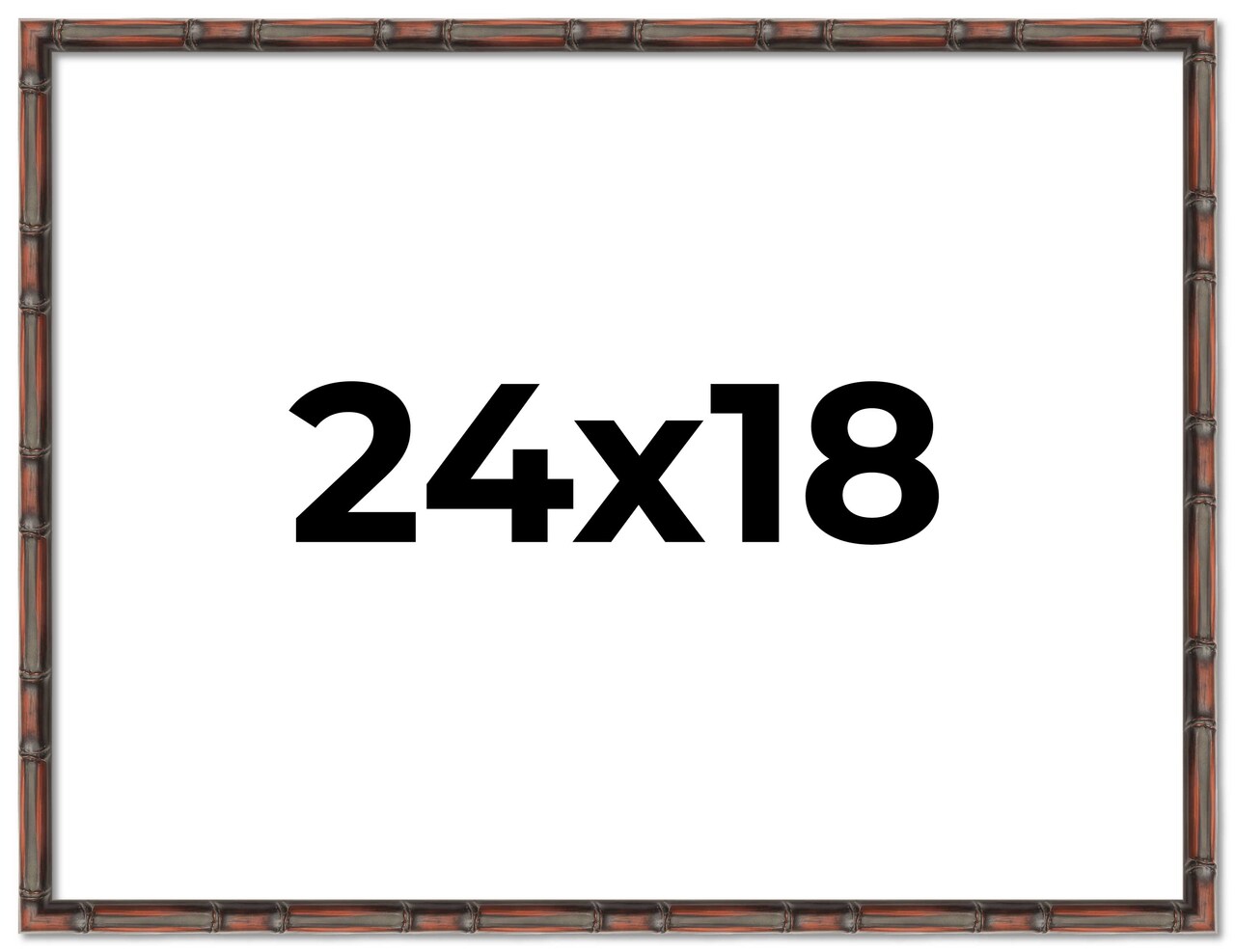 24x18 Bamboo Picture Frame with UV-Resistant Acrylic & Acid Free Backing, Available in 4 Finishes - Brown, Black, Gold, and Natural